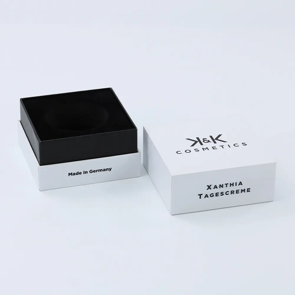 Personalized packaging lid and base rigid paper gift box with EVA insert