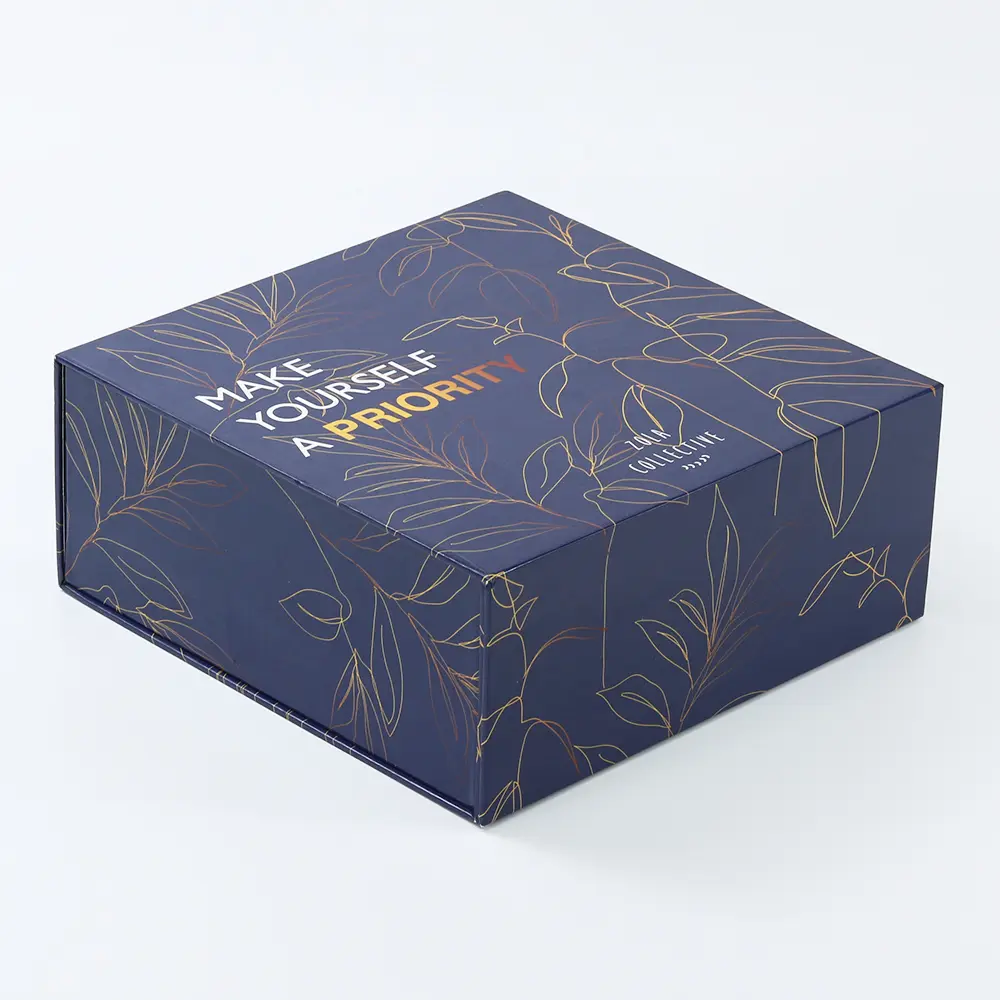 Foldable Custom Rigid Glossy Packaging Gift Paper Box
